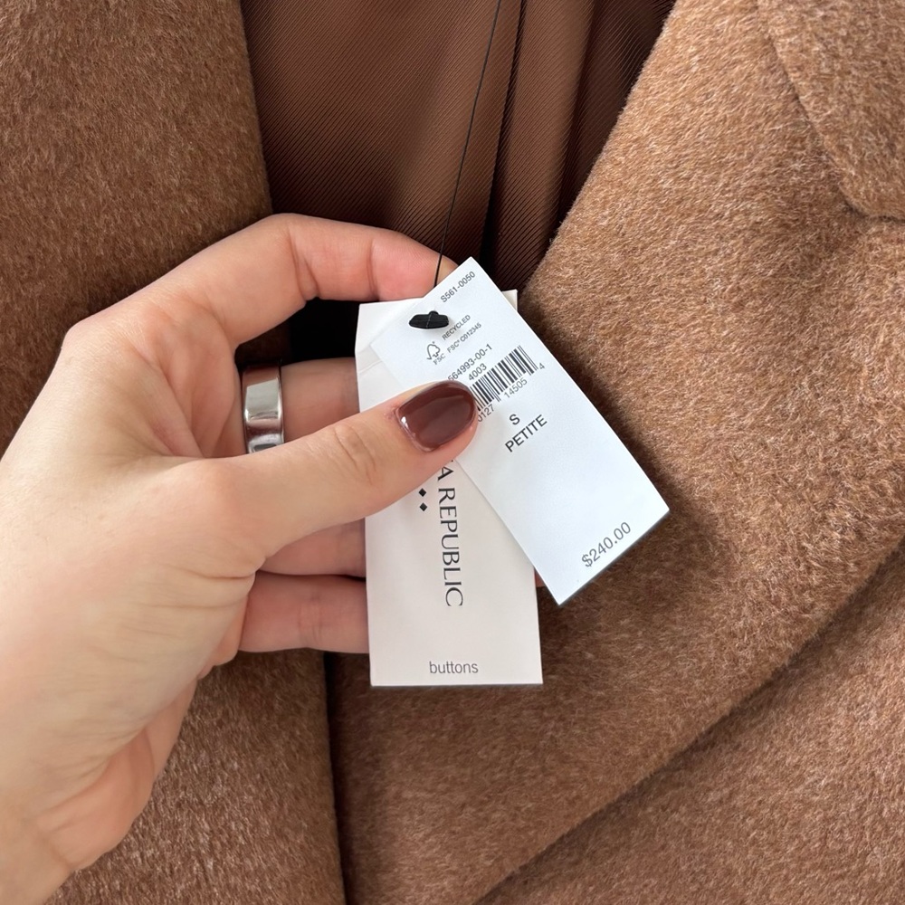 Banana Republic Tan/Brown Peacoat - Picture 2 of 7